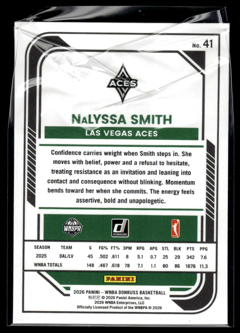 2026 Panini WNBA Donruss NaLyssa Smith WNBA Logo