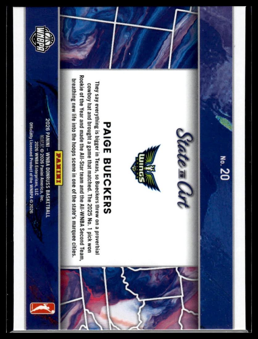 2026 Panini WNBA Donruss Paige Bueckers Holo State of the Art