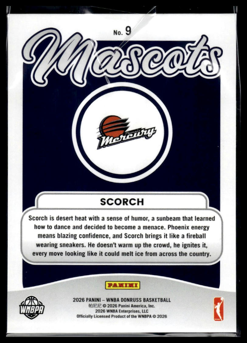 2026 Panini WNBA Donruss Scorch - Phoenix Mercury Mascots