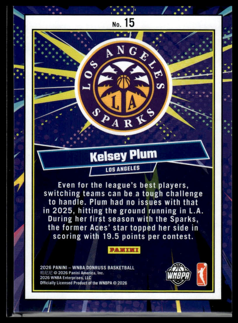 2026 Panini WNBA Donruss Kelsey Plum Net Marvels