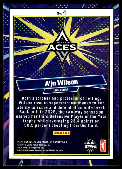 2026 Panini WNBA Donruss A'ja Wilson Net Marvels