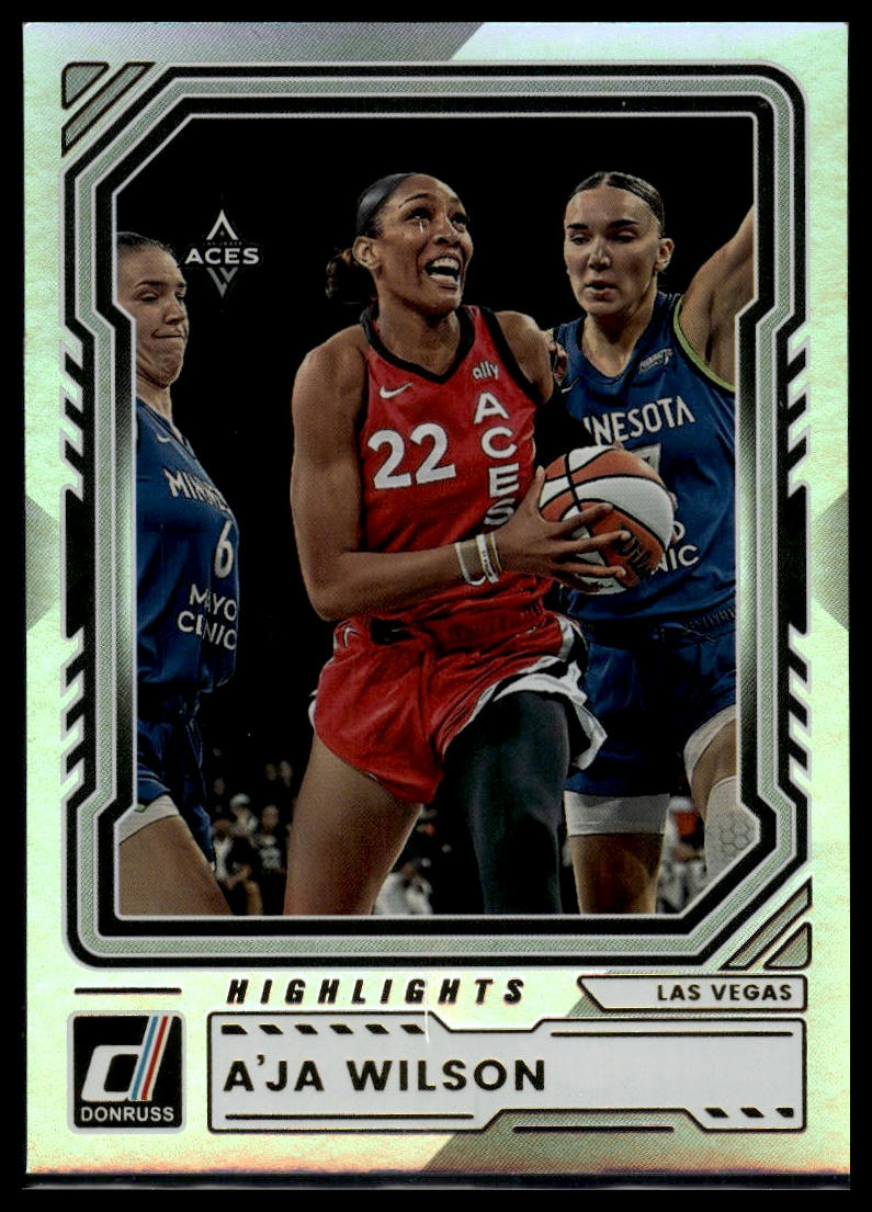 2026 Panini WNBA Donruss A'ja Wilson Silver Holo Highlights