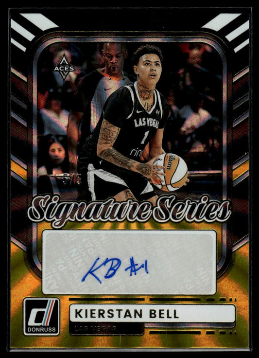 2026 Panini WNBA Donruss Kierstan Bell Black Gold Signature Series #/5