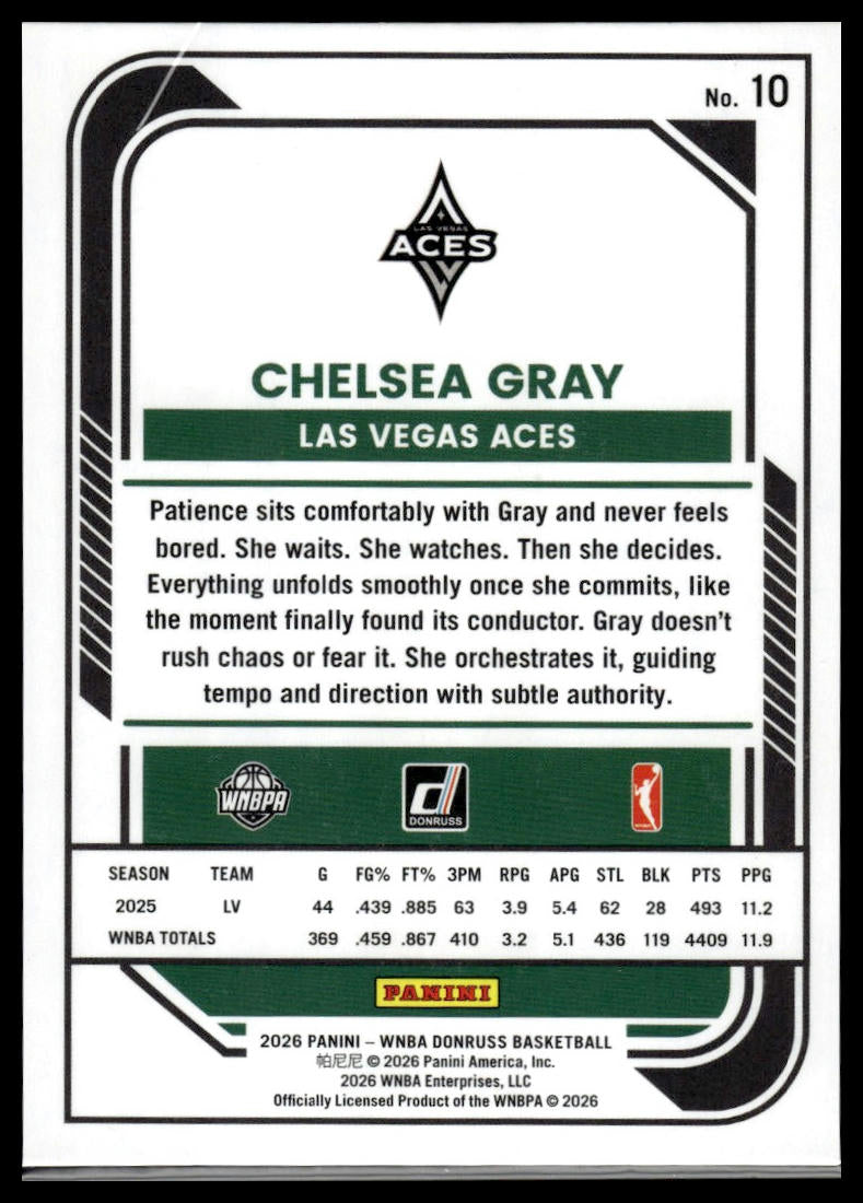 2026 Panini WNBA Donruss Chelsea Gray Silver Holo