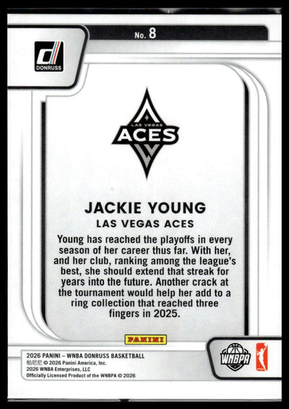 2026 Panini WNBA Donruss Jackie Young Franchise Features