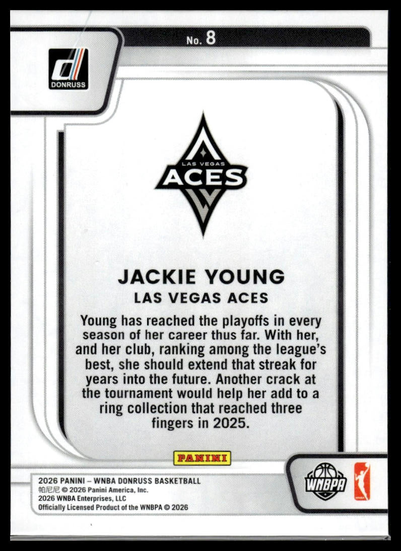 2026 Panini WNBA Donruss Jackie Young Diamond Franchise Features