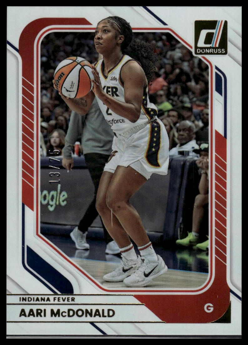 2026 Panini WNBA Donruss Aari McDonald White Laser #/75