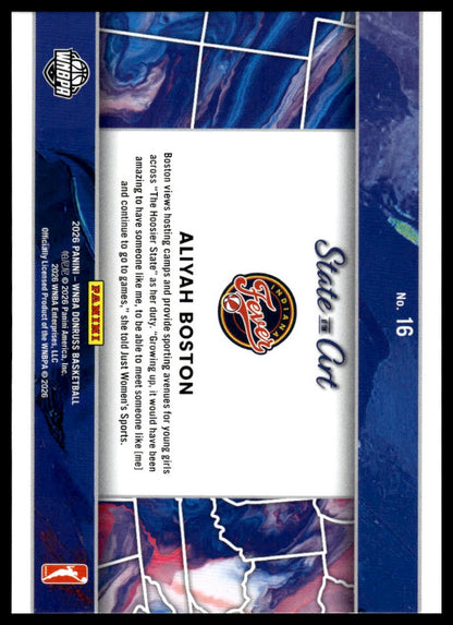 2026 Panini WNBA Donruss Aliyah Boston Holo State of the Art