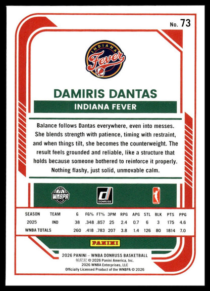 2026 Panini WNBA Donruss Damiris Dantas Silver Holo