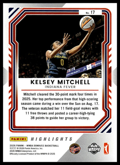 2026 Panini WNBA Donruss Kelsey Mitchell Highlights - Holo