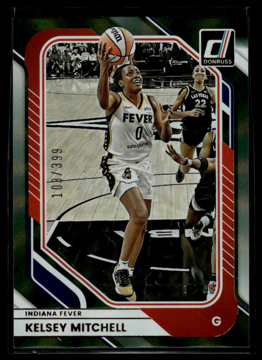 2026 Panini WNBA Donruss Kelsey Mitchell Green Laser #/399