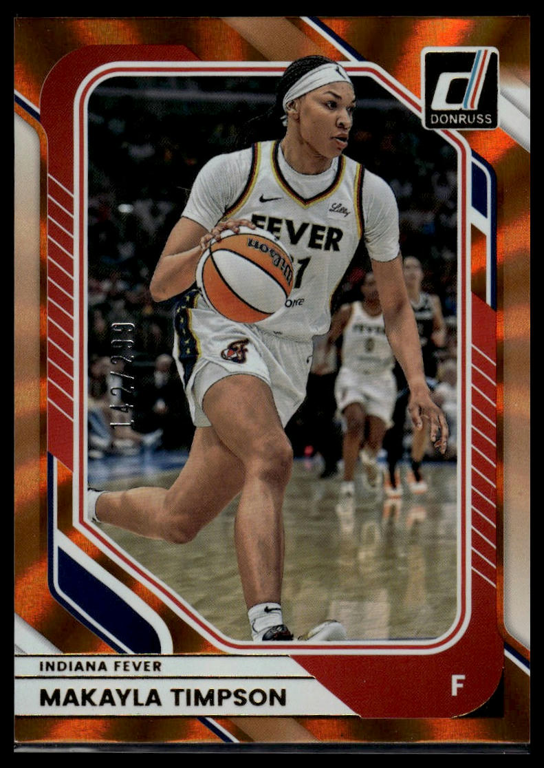 2026 Panini WNBA Donruss Makayla Timpson Orange Laser #/299