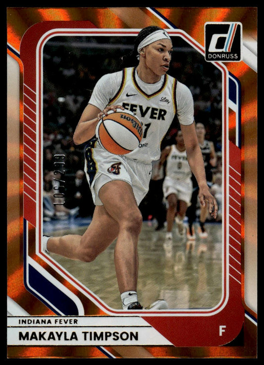 2026 Panini WNBA Donruss Makayla Timpson Orange Laser #/299