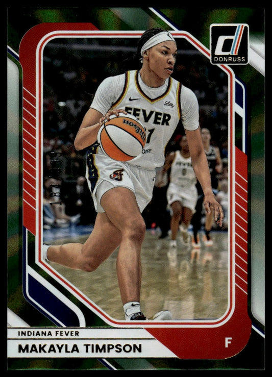 2026 Panini WNBA Donruss Makayla Timpson Green Laser #/399