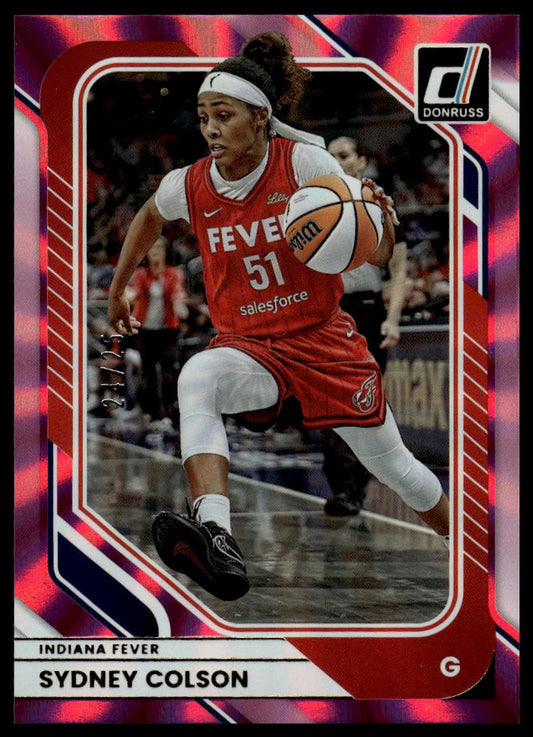 2026 Panini WNBA Donruss Sydney Colson Pink Laser #/25
