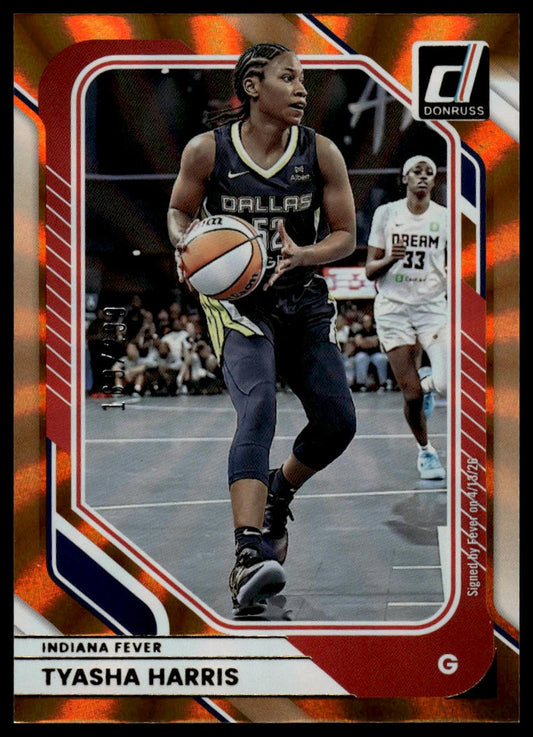2026 Panini WNBA Donruss Tyasha Harris Orange Laser #/299