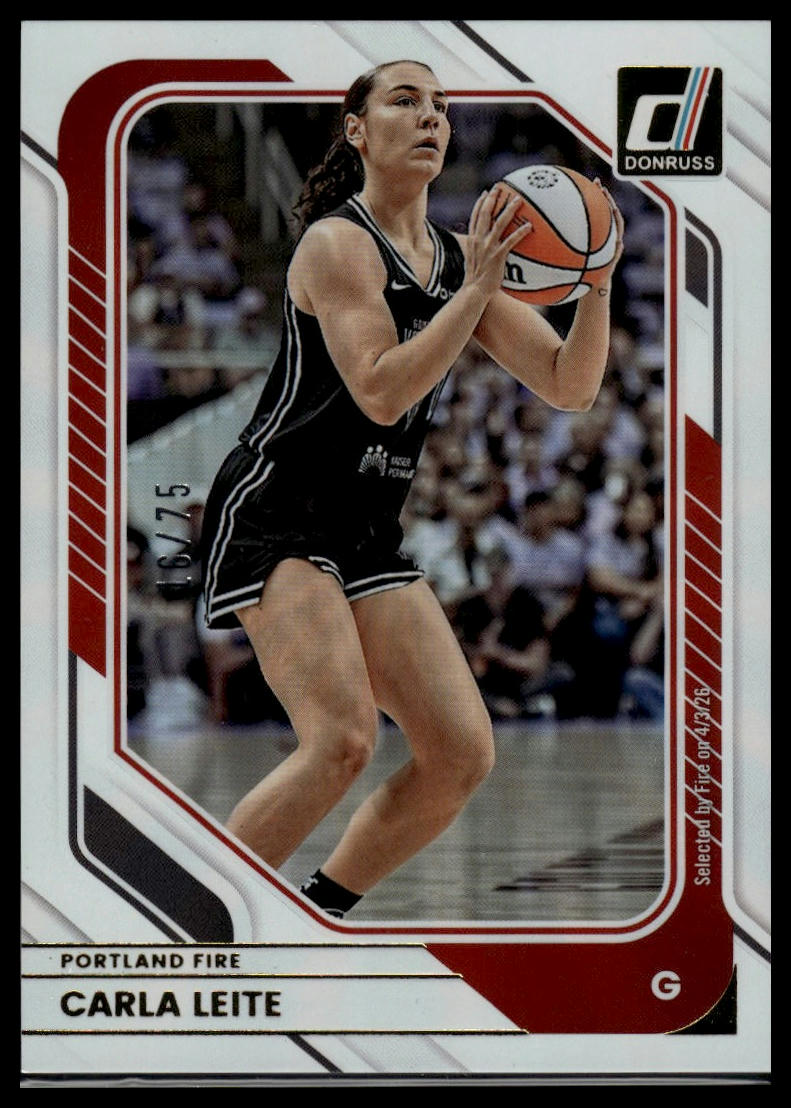 2026 Panini WNBA Donruss Carla Leite White Laser #/75