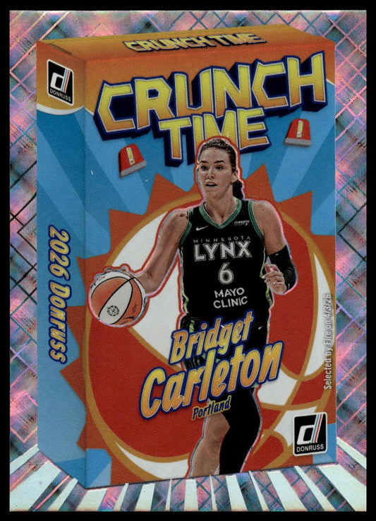 2026 Panini WNBA Donruss Bridget Carleton Diamond Crunch Time