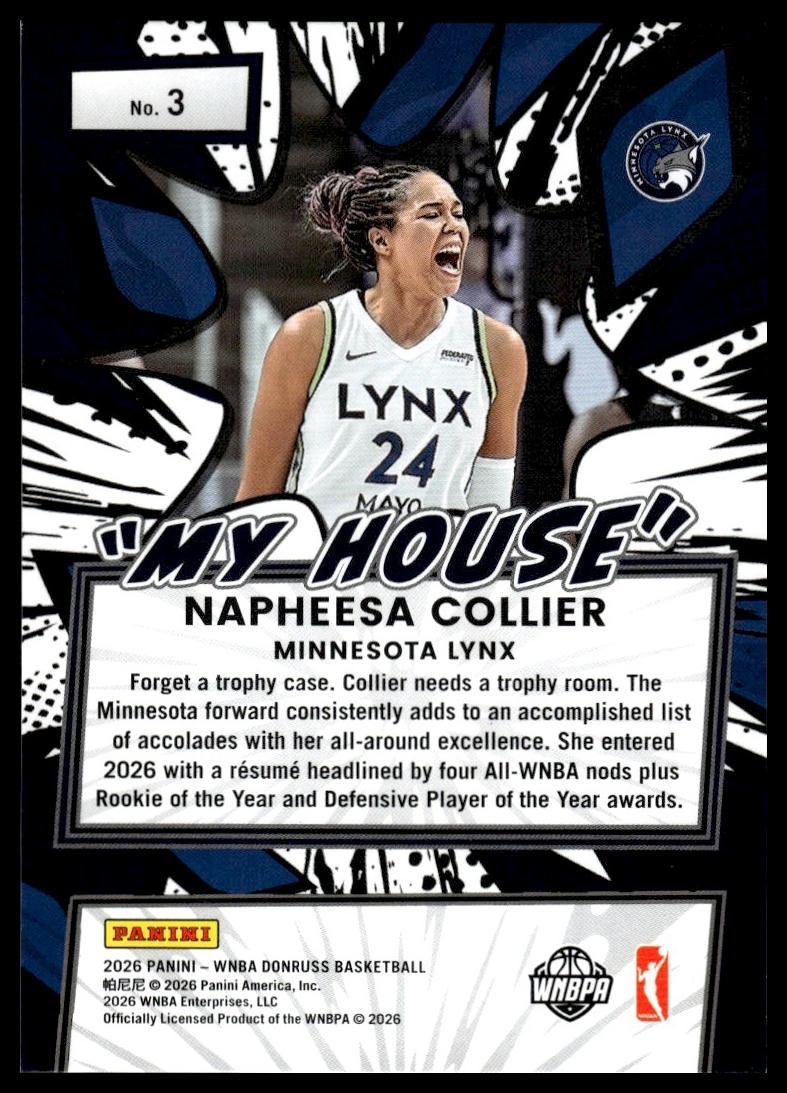 2026 Panini WNBA Donruss Napheesa Collier My House