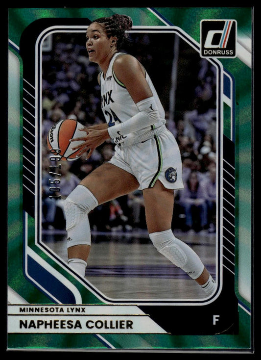2026 Panini WNBA Donruss Napheesa Collier Teal Laser #/199