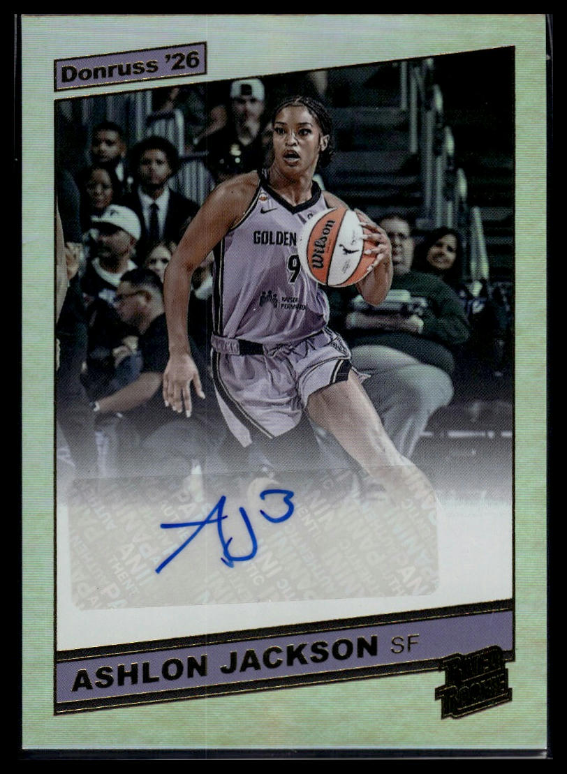 2026 Panini WNBA Donruss Ashlon Jackson Throwback Auto