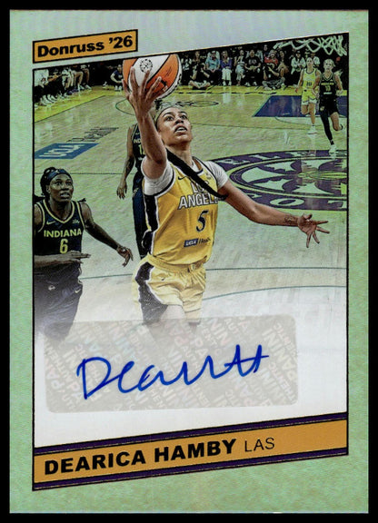 2026 Panini WNBA Donruss Dearica Hamby Throwback Auto