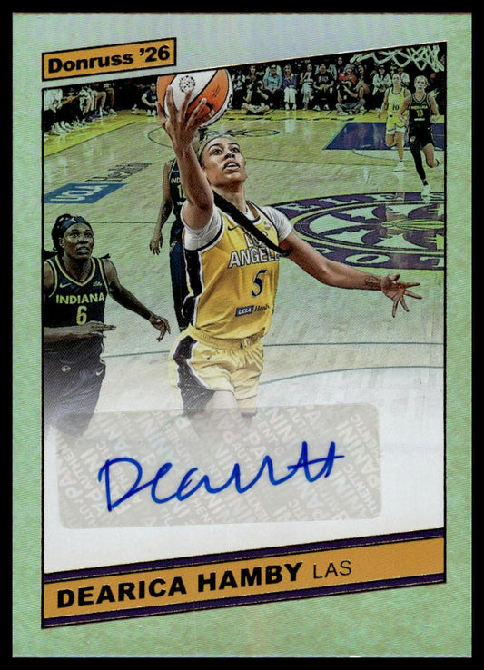 2026 Panini WNBA Donruss Dearica Hamby Throwback Auto