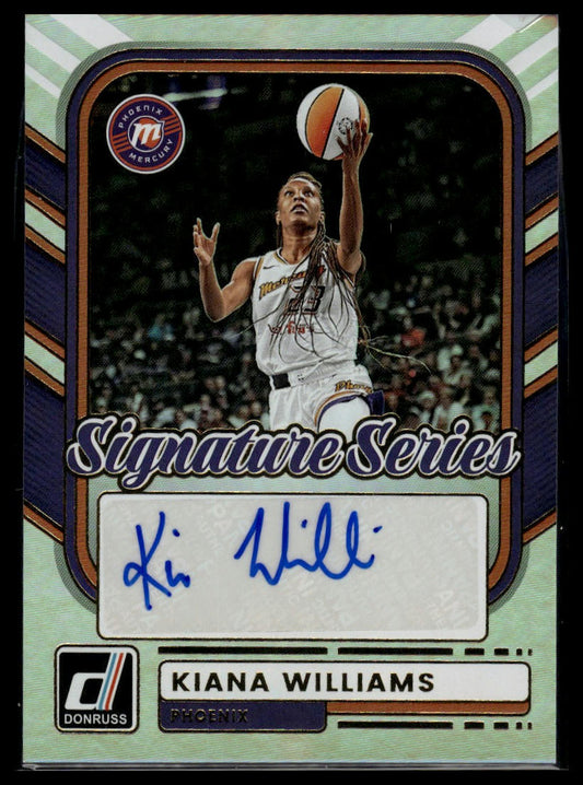 2026 Panini WNBA Donruss Kiana Williams Signature Series