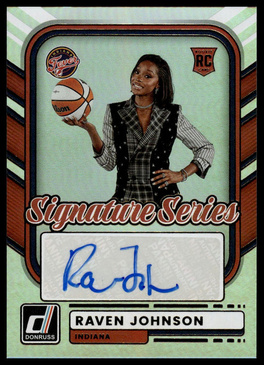 2026 Panini WNBA Donruss Raven Johnson Signature Series RC