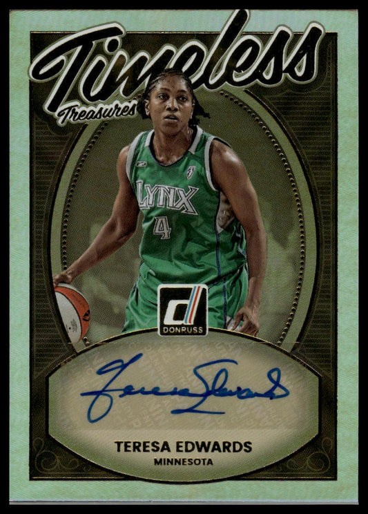2026 Panini WNBA Donruss Teresa Edwards Timeless Treasures AUTO