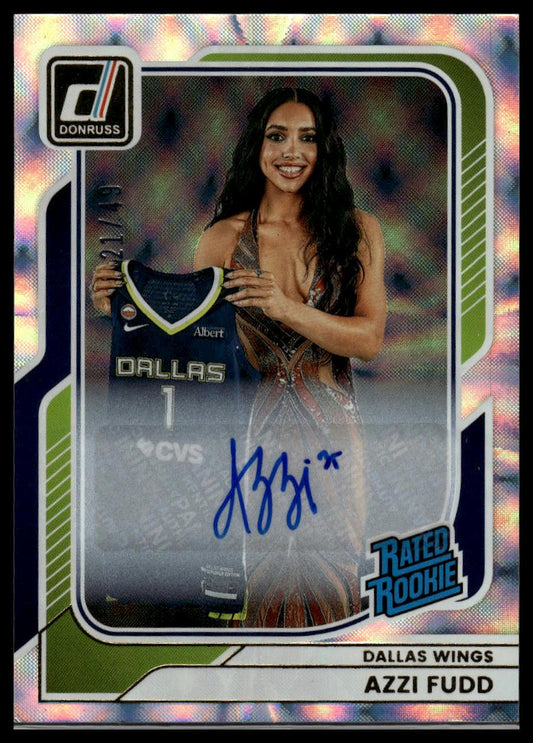 2026 Panini WNBA Donruss Azzi Fudd Rated Rookie Auto Holo Frame #/49