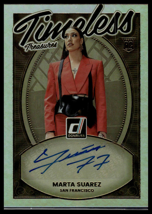 2026 Panini WNBA Donruss Marta Suarez Timeless Treasures AUTO RC