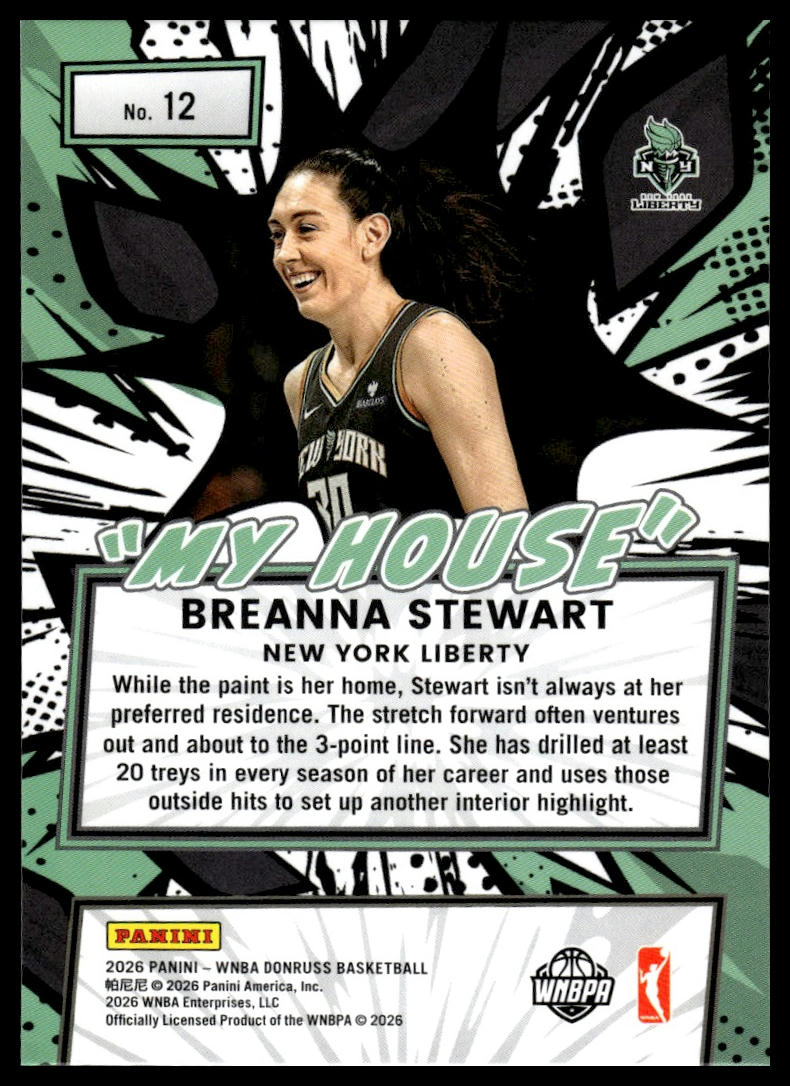 2026 Panini WNBA Donruss Breanna Stewart Diamond My House