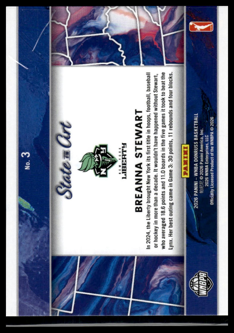 2026 Panini WNBA Donruss Breanna Stewart Holo State of the Art