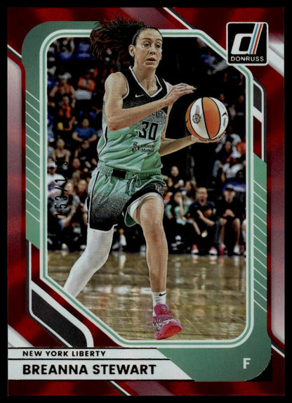 2026 Panini WNBA Donruss Breanna Stewart Red Laser #/185