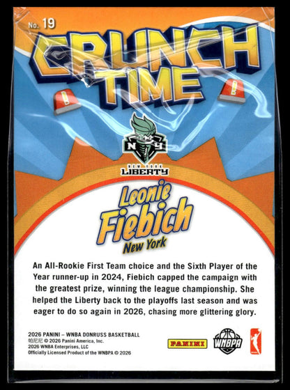 2026 Panini WNBA Donruss Leonie Fiebich Crunch Time