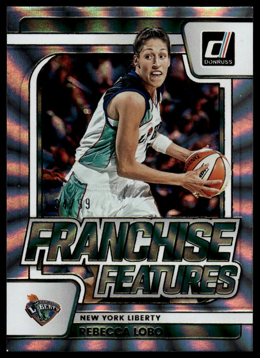2026 Panini WNBA Donruss Rebecca Lobo Holo Laser Franchise Features #/99