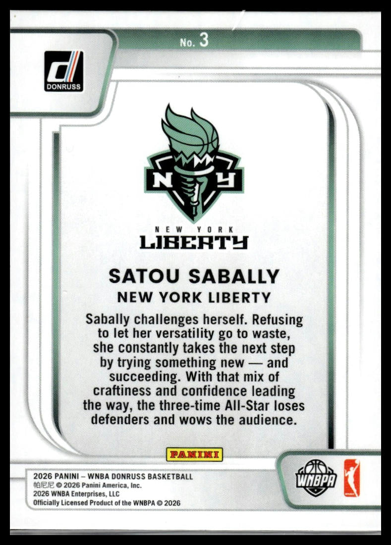 2026 Panini WNBA Donruss Satou Sabally Franchise Features