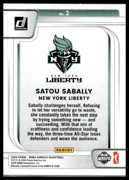 2026 Panini WNBA Donruss Satou Sabally Franchise Features