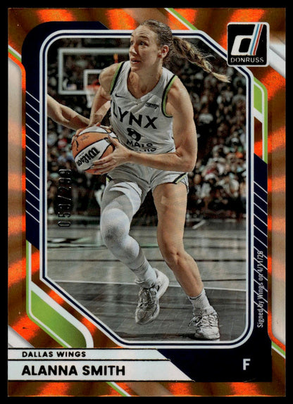 2026 Panini WNBA Donruss Alanna Smith Orange Laser #/299