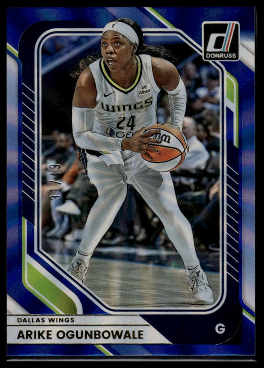 2026 Panini WNBA Donruss Arike Ogunbowale Blue Laser #/49
