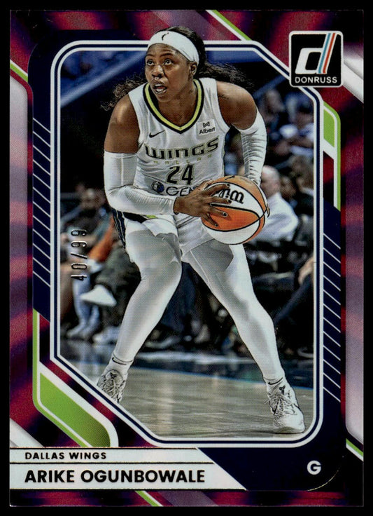 2026 Panini WNBA Donruss Arike Ogunbowale Purple Laser #/99