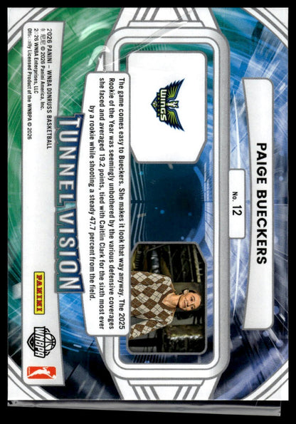 2026 Panini WNBA Donruss Paige Bueckers Diamond Tunnel Vision