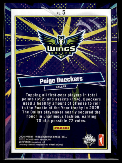 2026 Panini WNBA Donruss #3 Paige Bueckers Diamond Net Marvels