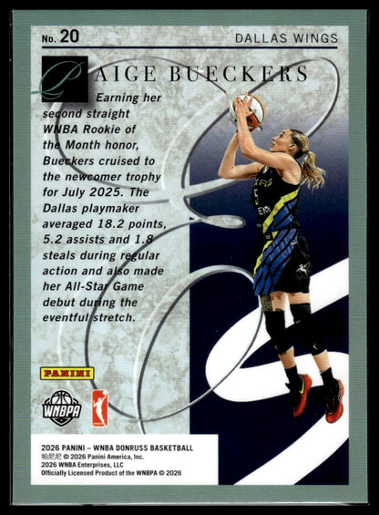 2026 Panini WNBA Donruss Paige Bueckers Elite Series