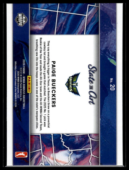 2026 Panini WNBA Donruss Paige Bueckers Holo State of the Art