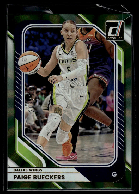 2026 Panini WNBA Donruss Paige Bueckers Green Laser #/399