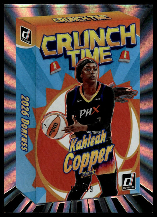 2026 Panini WNBA Donruss Kahleah Copper Crunch Time Holo Laser #/99
