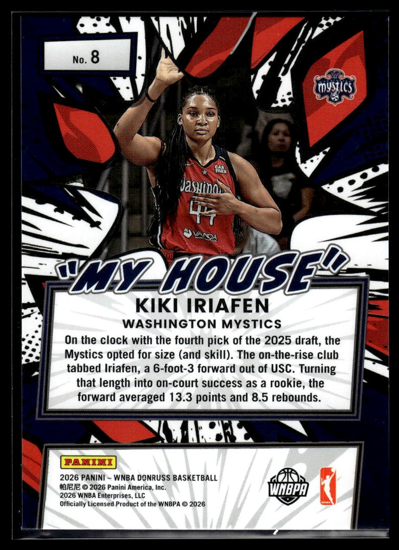 2026 Panini WNBA Donruss Kiki Iriafen My House