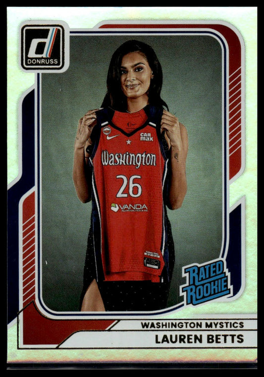 2026 Panini WNBA Donruss Lauren Betts Holo Rated Rookie